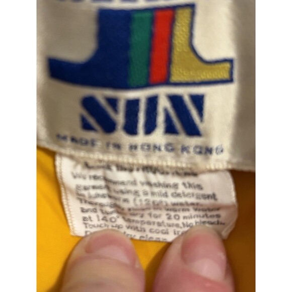 Number 1 SUN Two Piece Ski Suit~Girls Size  14 Rainbow Vintage Outdoor Wear Y2K - Picture 14 of 16